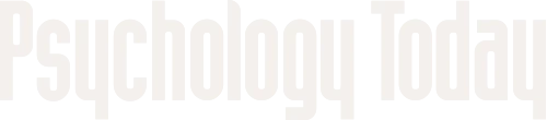 Psychology Today logo in white.
